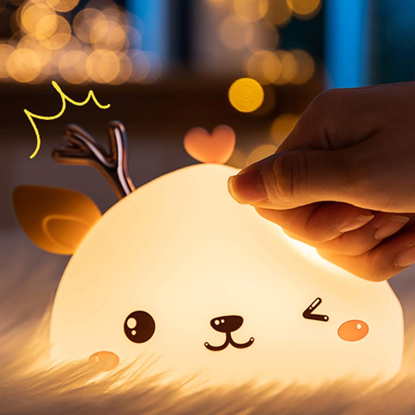 Nestifyx™ LumiDeer Lamp – Soothing Sleep Light