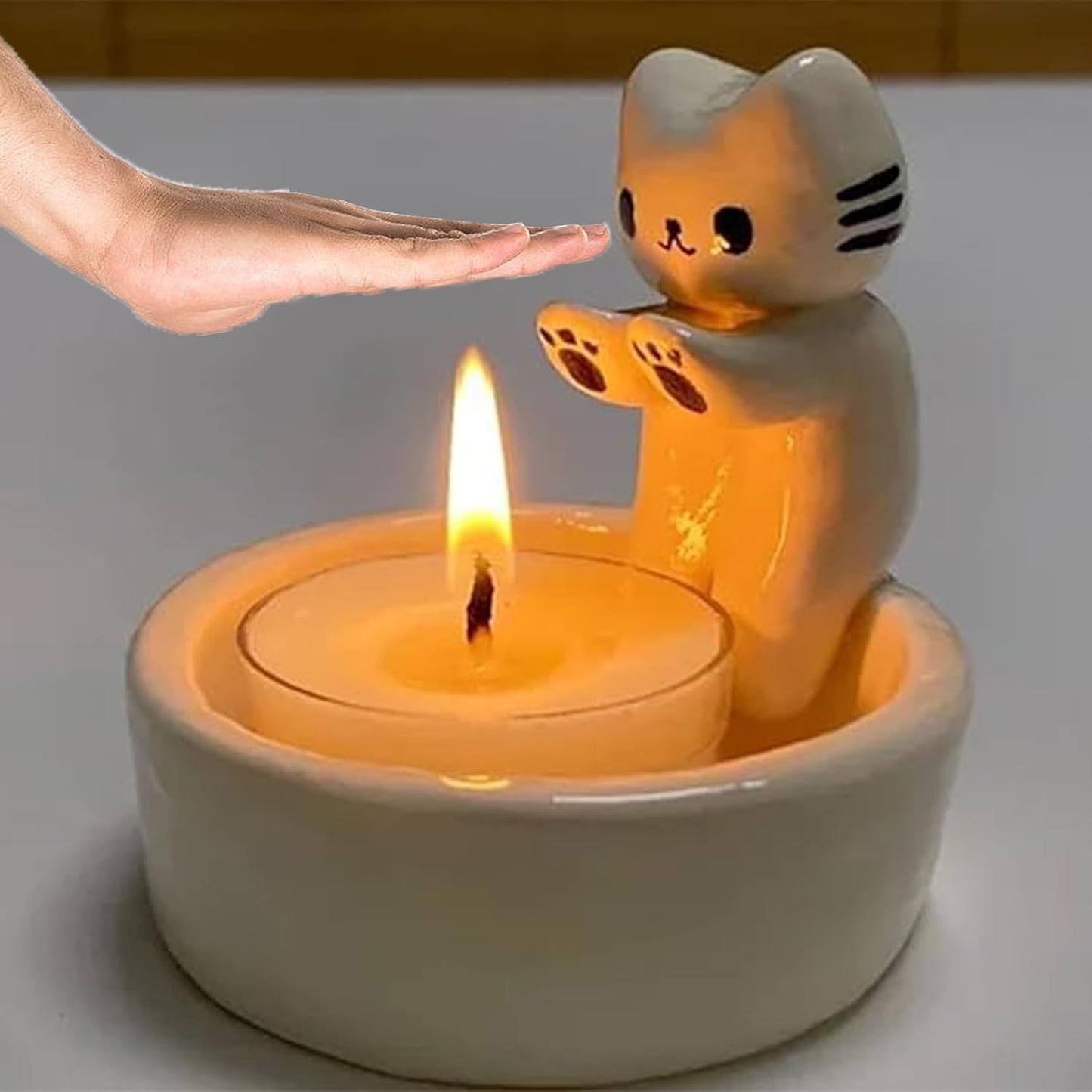 Nestifyx™ PurrGlow Holder – Cute Cat Candle Holder
