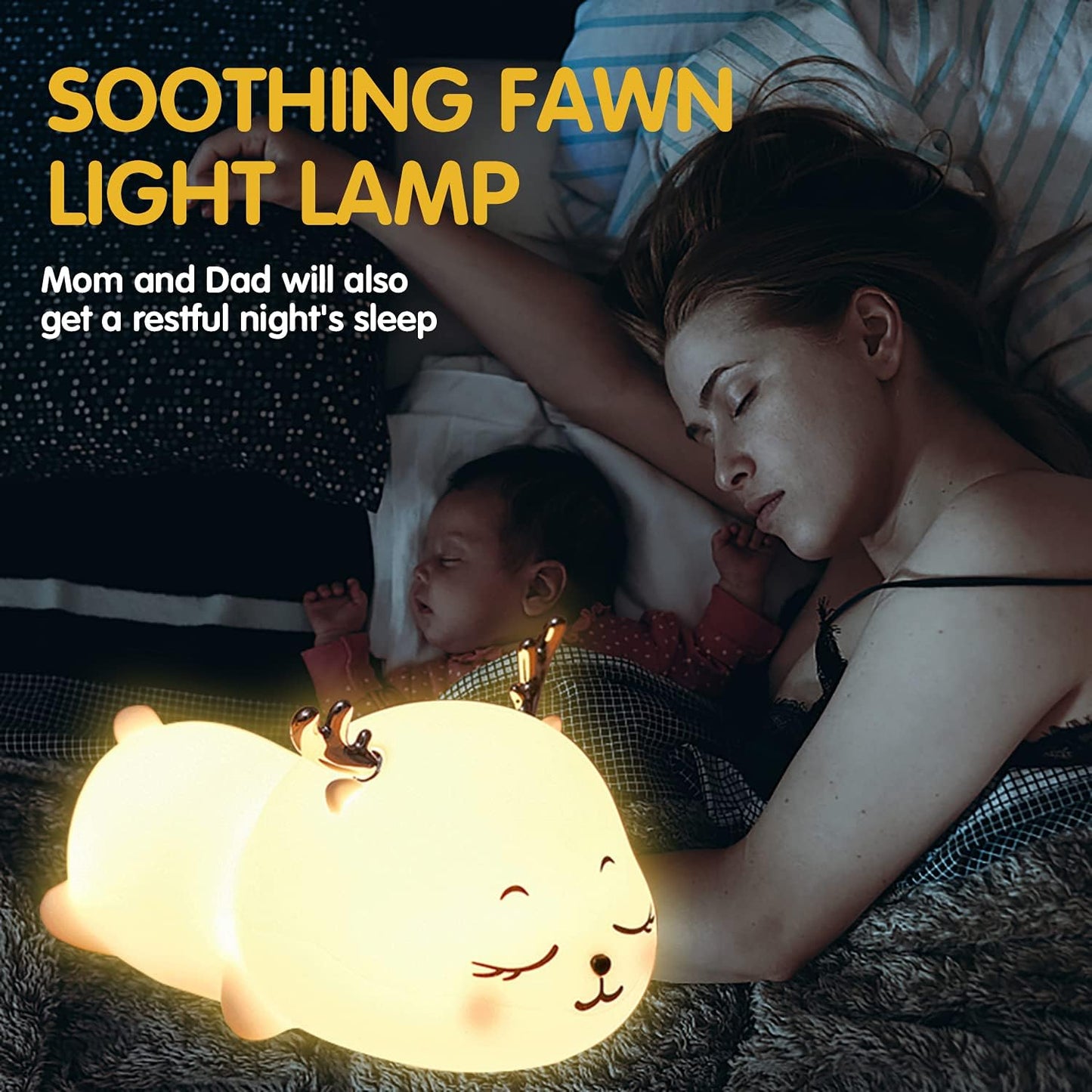 Nestifyx™ LumiDeer Lamp – Soothing Sleep Light