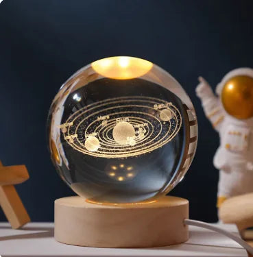 Nestifyx™ StarCore Lamp – 3D Engraved Crystal Ball Light