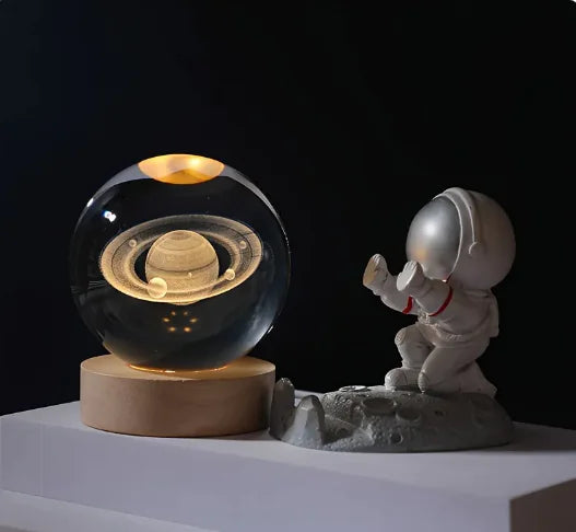 Nestifyx™ StarCore Lamp – 3D Engraved Crystal Ball Light