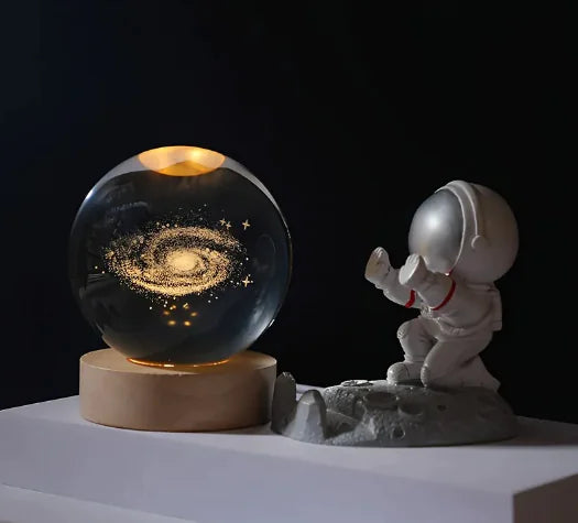 Nestifyx™ StarCore Lamp – 3D Engraved Crystal Ball Light