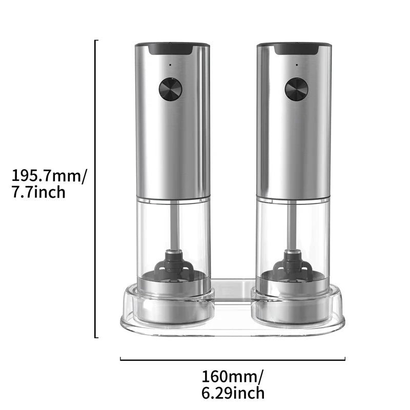 Nestifyx™ Electric Salt & Pepper Grinder – Adjustable Coarseness, Battery Powered