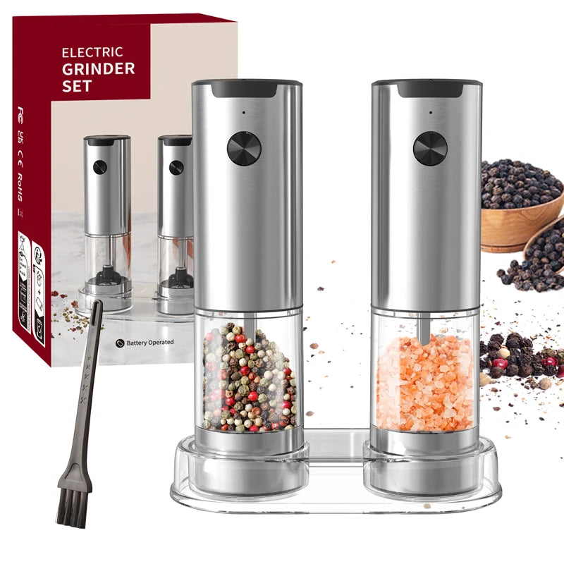 Nestifyx™ Electric Salt & Pepper Grinder – Adjustable Coarseness, Battery Powered