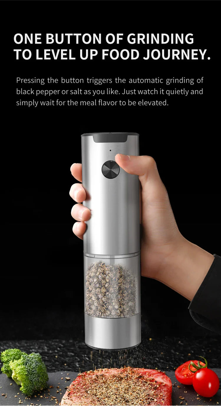 Nestifyx™ Electric Salt & Pepper Grinder – Adjustable Coarseness, Battery Powered