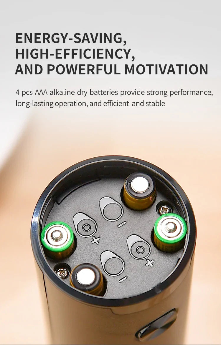 Nestifyx™ Electric Salt & Pepper Grinder – Adjustable Coarseness, Battery Powered