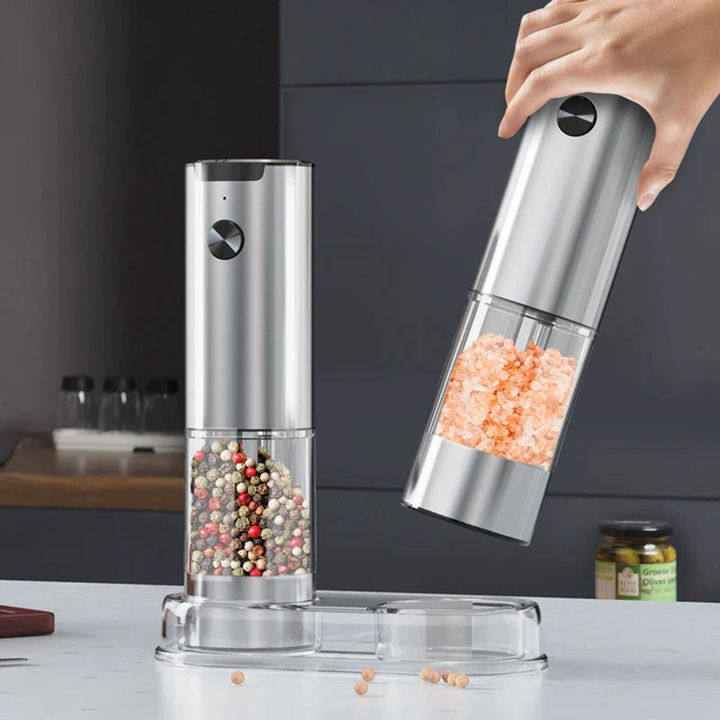 Nestifyx™ Electric Salt & Pepper Grinder – Adjustable Coarseness, Battery Powered
