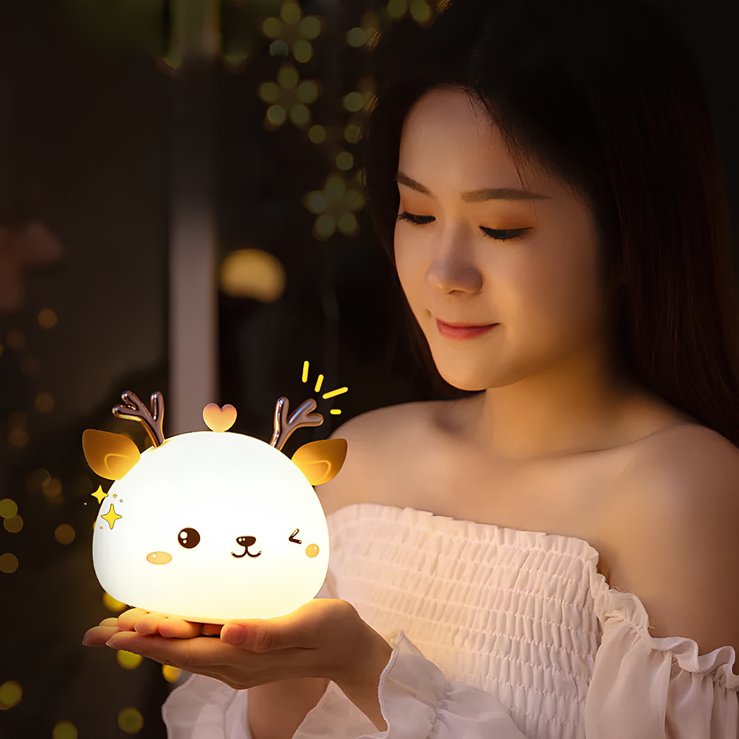Nestifyx™ LumiDeer Lamp – Soothing Sleep Light