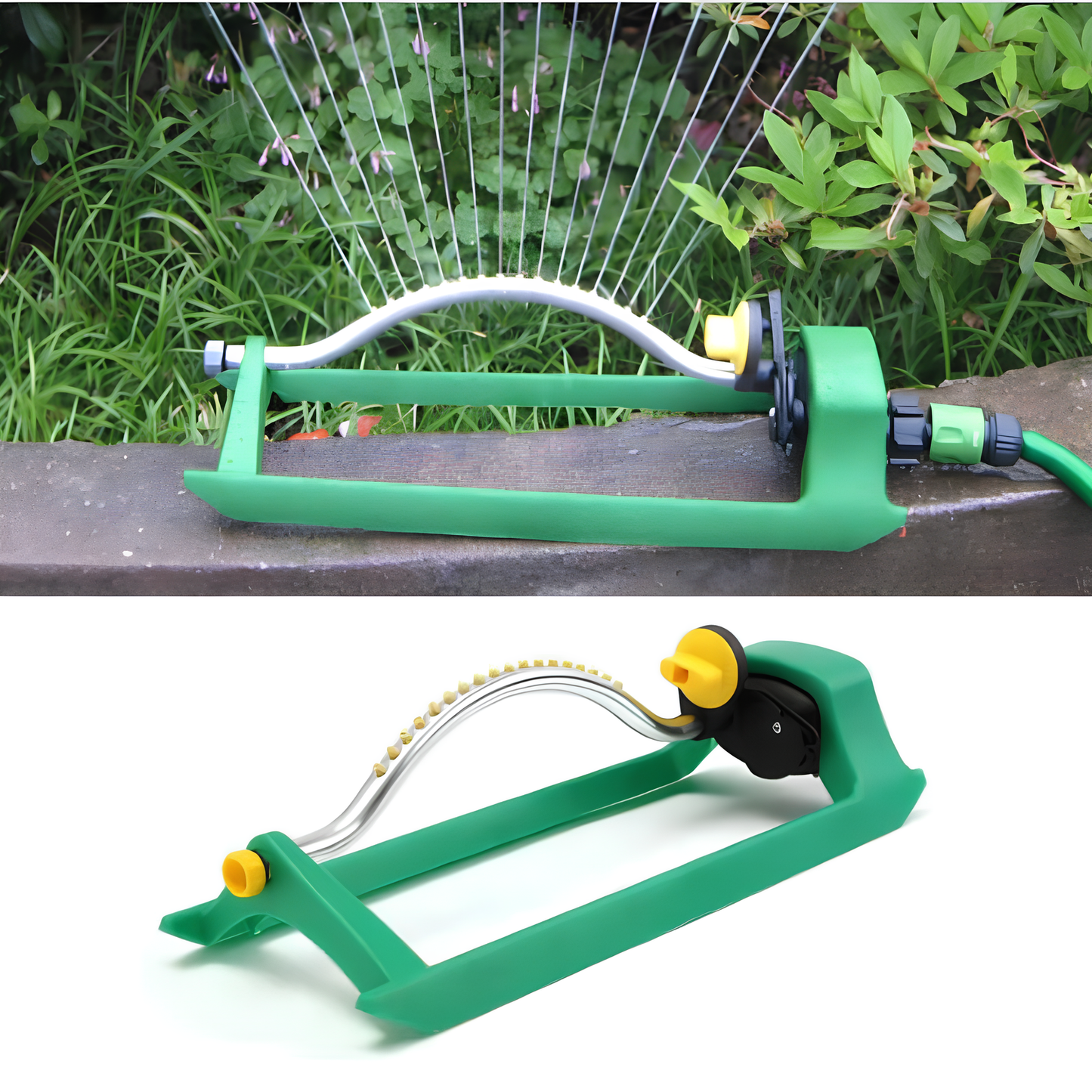Nestifyx™ MistWave – Automatic Oscillating Sprinkler for Irrigation and Cooling