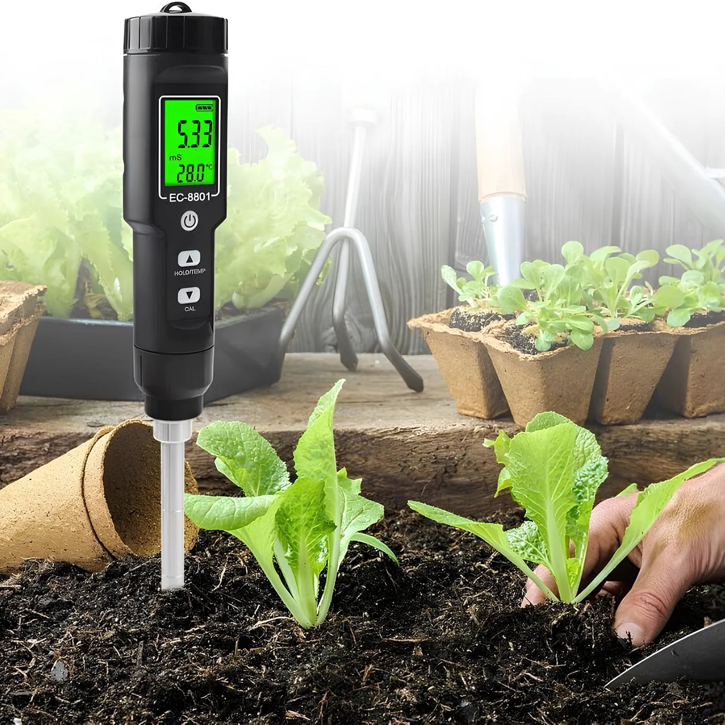 Nestifyx™ TerraCheck Meter – Soil Tester for Gardening