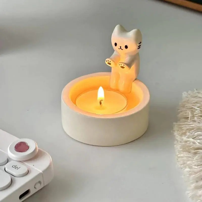 Nestifyx™ PurrGlow Holder – Cute Cat Candle Holder