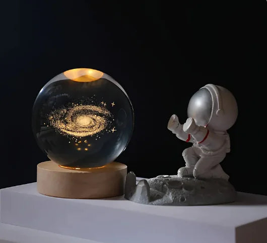 Nestifyx™ StarCore Lamp – 3D Engraved Crystal Ball Light