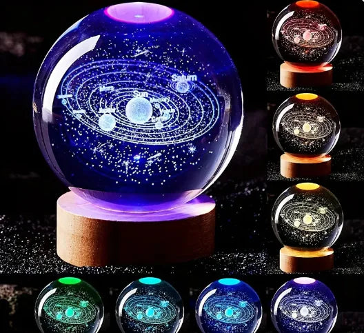 Nestifyx™ StarCore Lamp – 3D Engraved Crystal Ball Light