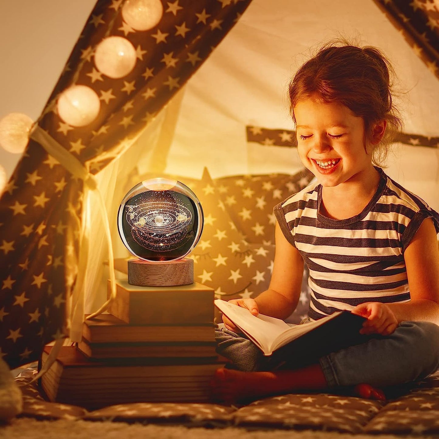 Nestifyx™ StarCore Lamp – 3D Engraved Crystal Ball Light