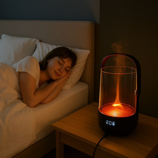 Nestifyx™ GlowMist Diffuser – Essential Oil Flame Diffuser