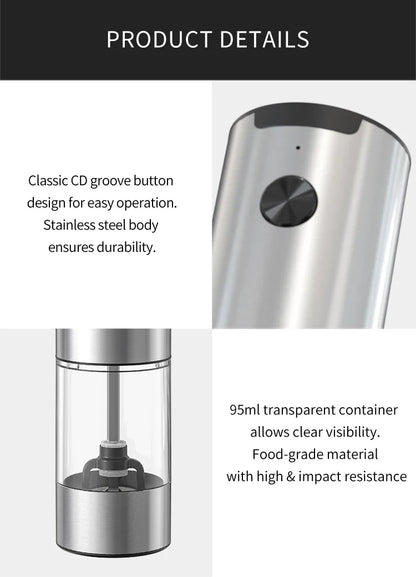 Nestifyx™ Electric Salt & Pepper Grinder – Adjustable Coarseness, Battery Powered