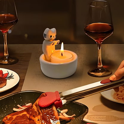 Nestifyx™ PurrGlow Holder – Cute Cat Candle Holder